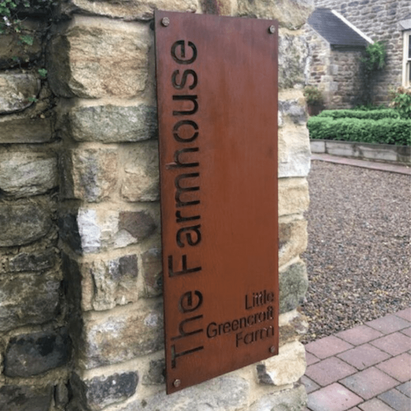 Bespoke Corten Steel Signage