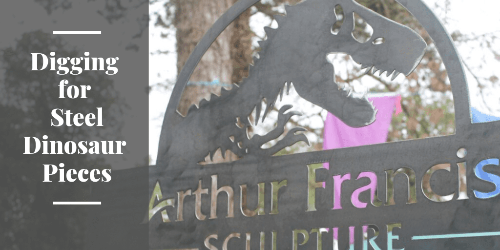 Digging for Steel Dinosaur Pieces