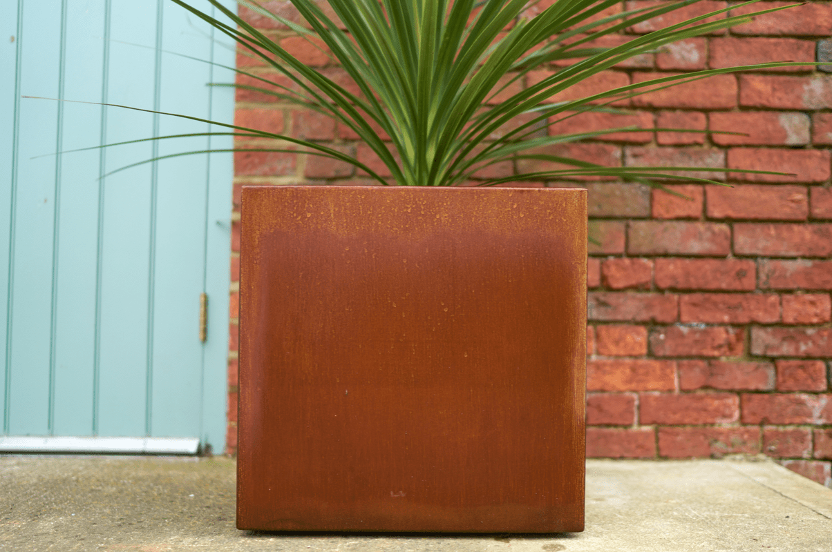 Rockingham Cube Planter - Arthur Francis Sculpture