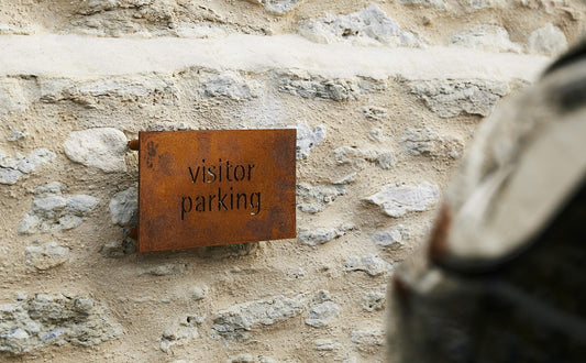 Custom Corten Steel Signage for Home or Business - Arthur Francis Sculpture