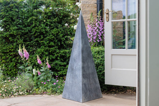 Galvanised Medbourne Obelisk Sculpture - Arthur Francis Sculpture