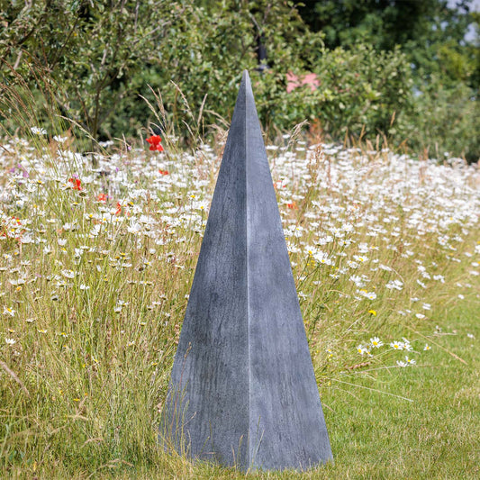 Galvanised Medbourne Obelisk Sculpture - Arthur Francis Sculpture