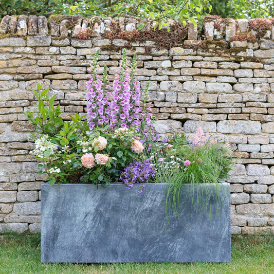 Galvanised Rockingham Trough Planter - Arthur Francis Sculpture