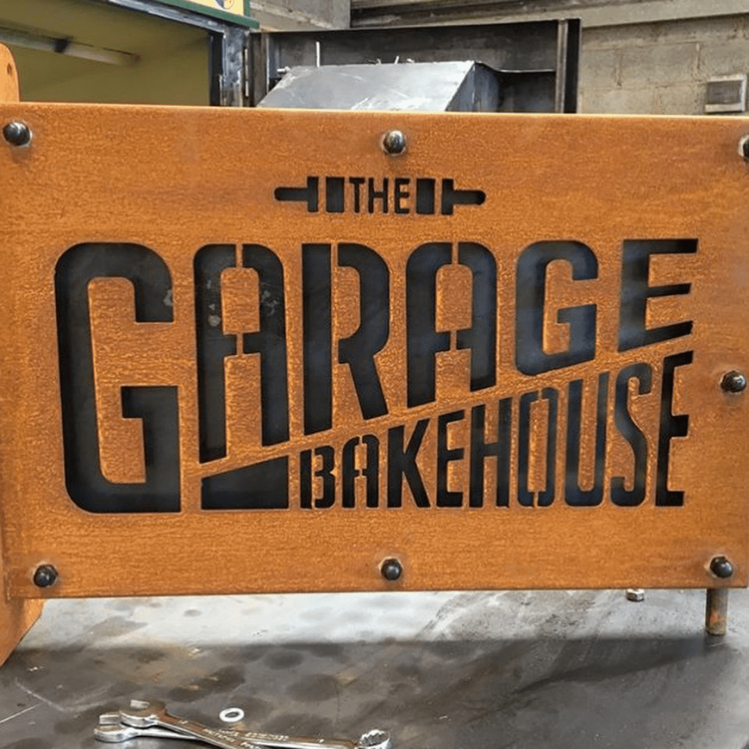 Custom Corten Steel Signage for Home or Business - Arthur Francis Sculpture
