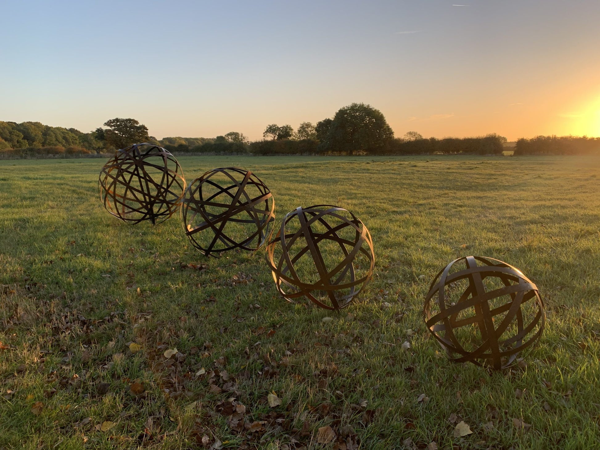 Loddington Lattice Sphere - Arthur Francis Sculpture