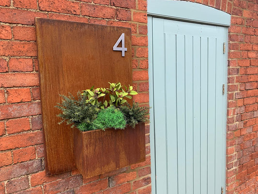 Welham Steel Wall Planters - Arthur Francis Sculpture