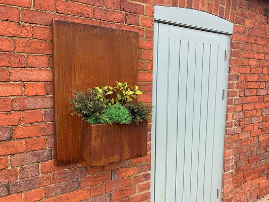 Welham Steel Wall Planters - Arthur Francis Sculpture