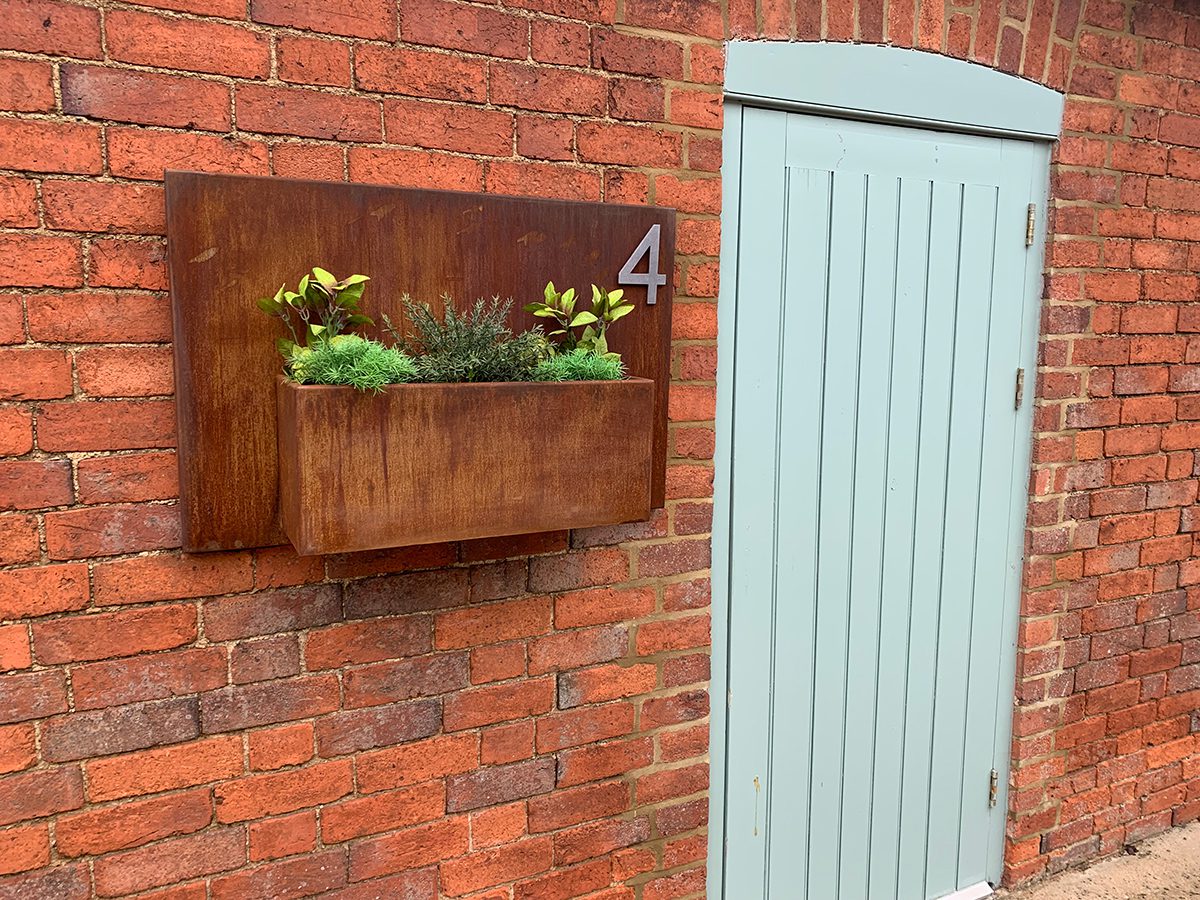 Welham Steel Wall Planters - Arthur Francis Sculpture