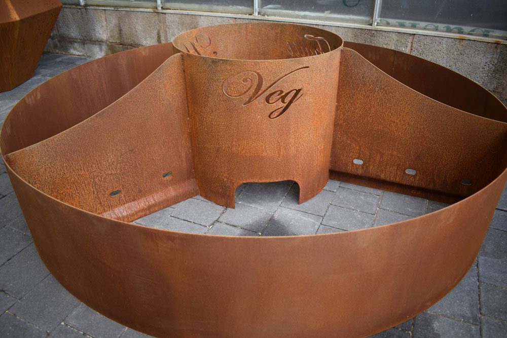 Circle of Life Corten Vegetable Planter - Arthur Francis Sculpture