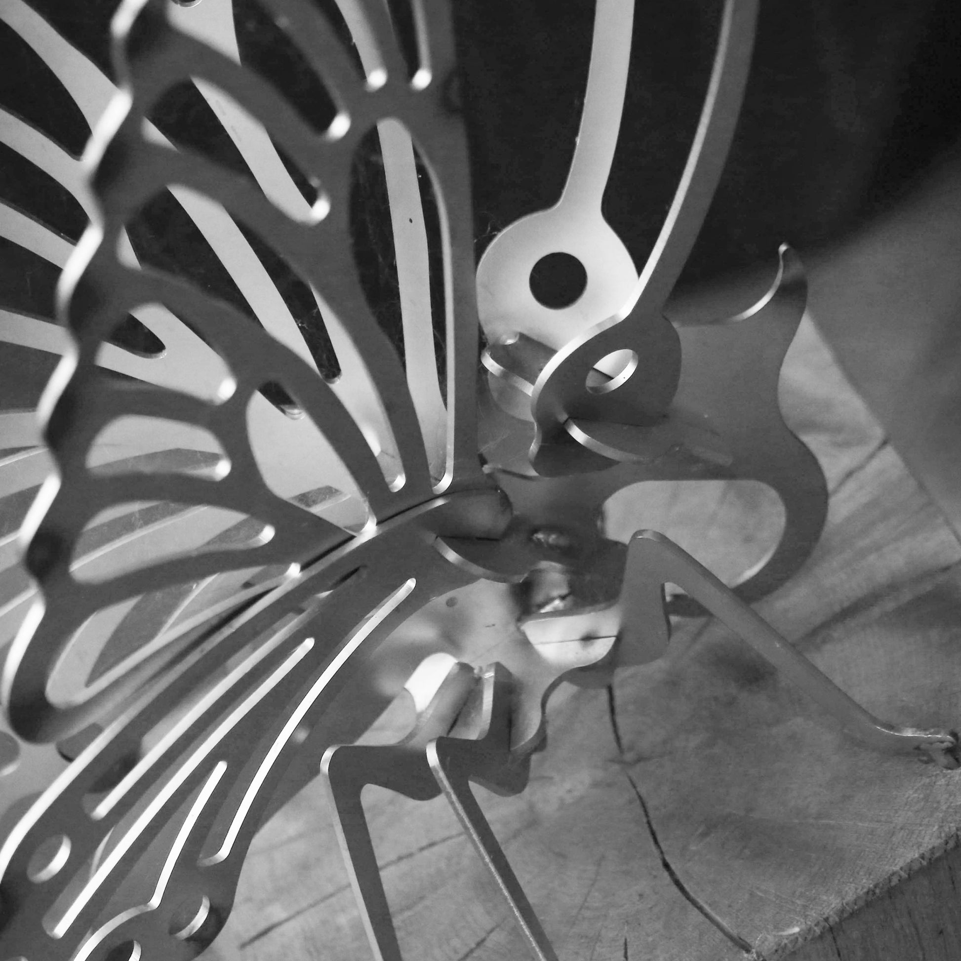 Oak Plinth Butterfly - Arthur Francis Sculpture