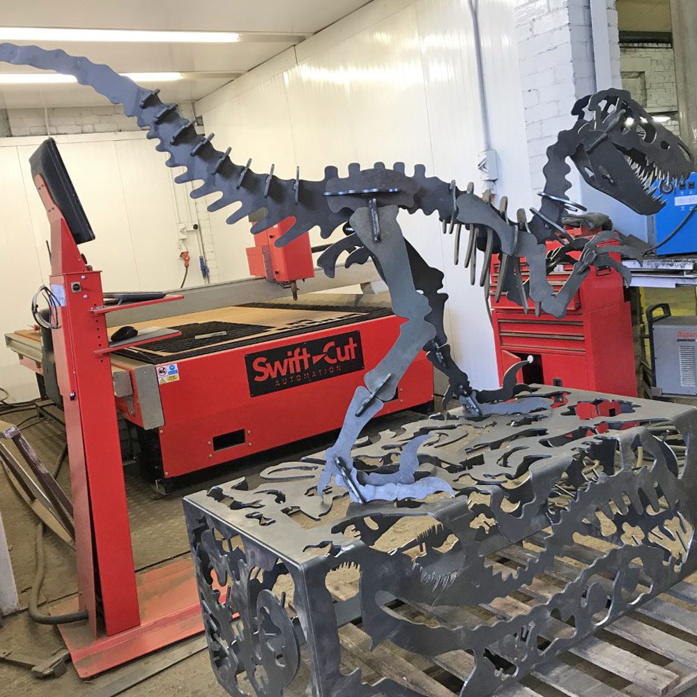 Velociraptor Sculpture - Arthur Francis Sculpture