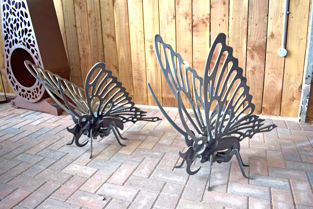Eyebrook Free Standing Butterfly Sculpture - Arthur Francis Sculpture