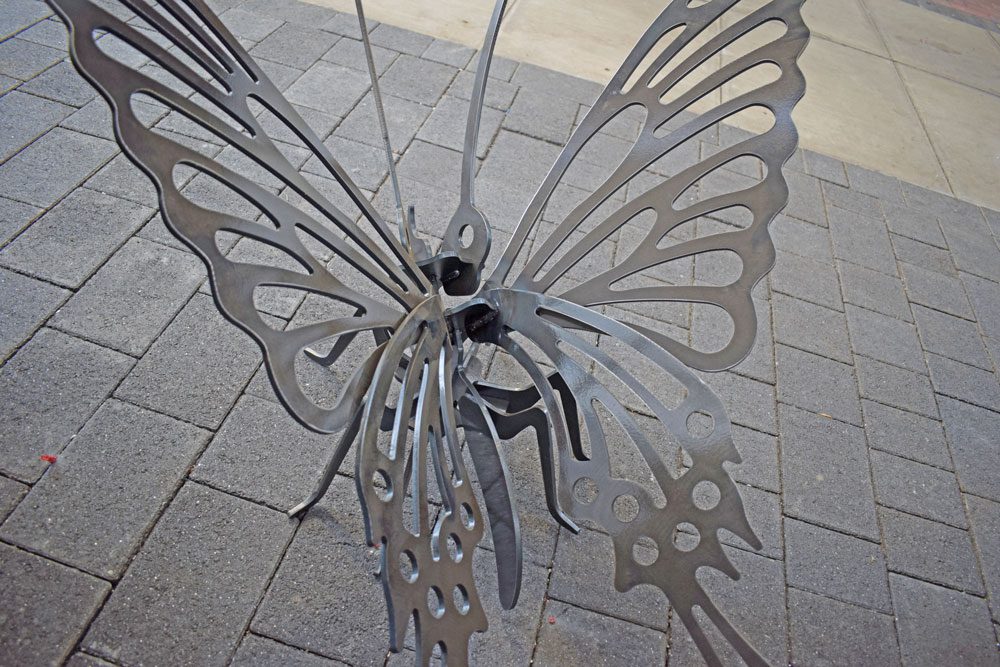 Eyebrook Free Standing Butterfly Sculpture - Arthur Francis Sculpture