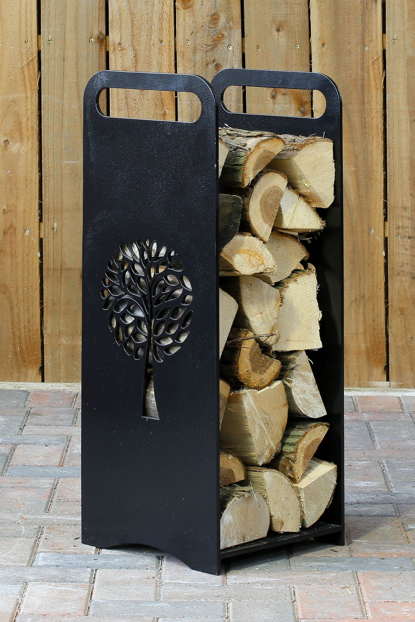 Oakham Log Stand - Arthur Francis Sculpture