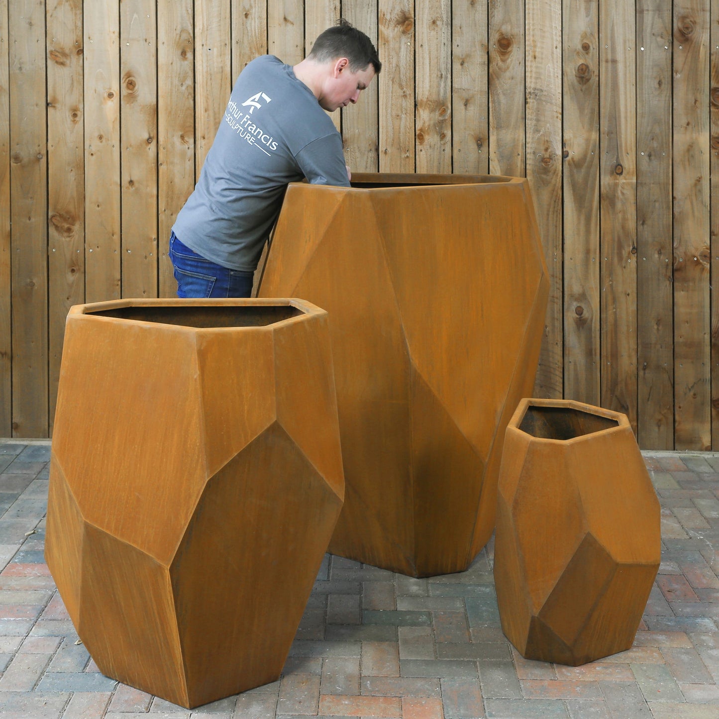 Caldecott Boulder Planters - Arthur Francis Sculpture