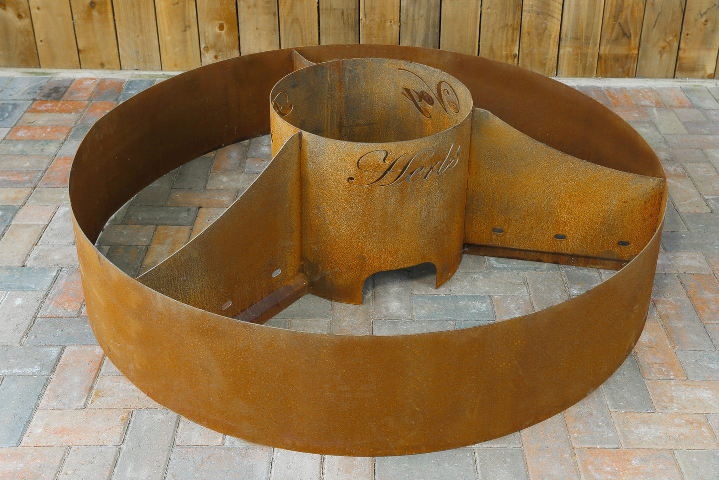 Circle of Life Corten Vegetable Planter - Arthur Francis Sculpture