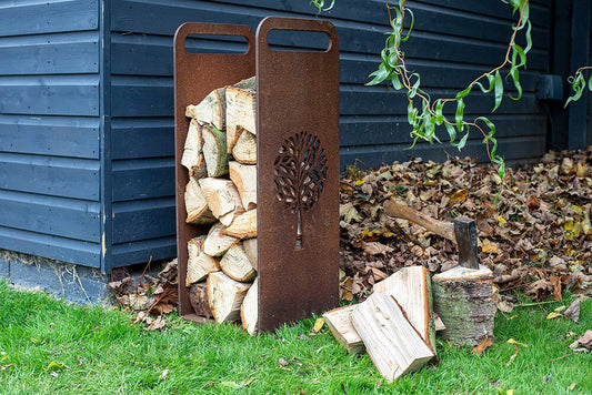 Oakham Log Stand - Arthur Francis Sculpture