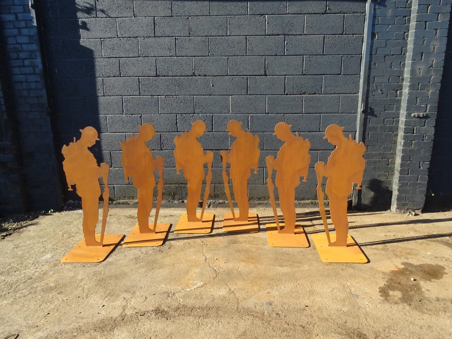 Corten Steel Solider Sculpture Commission