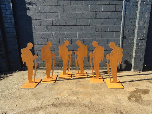 Corten Steel Solider Sculpture Commission