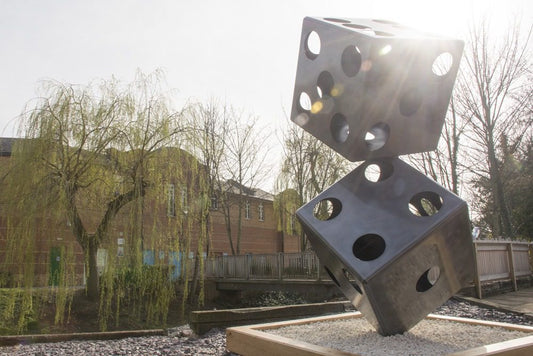Market Harborough Dice Sculpture