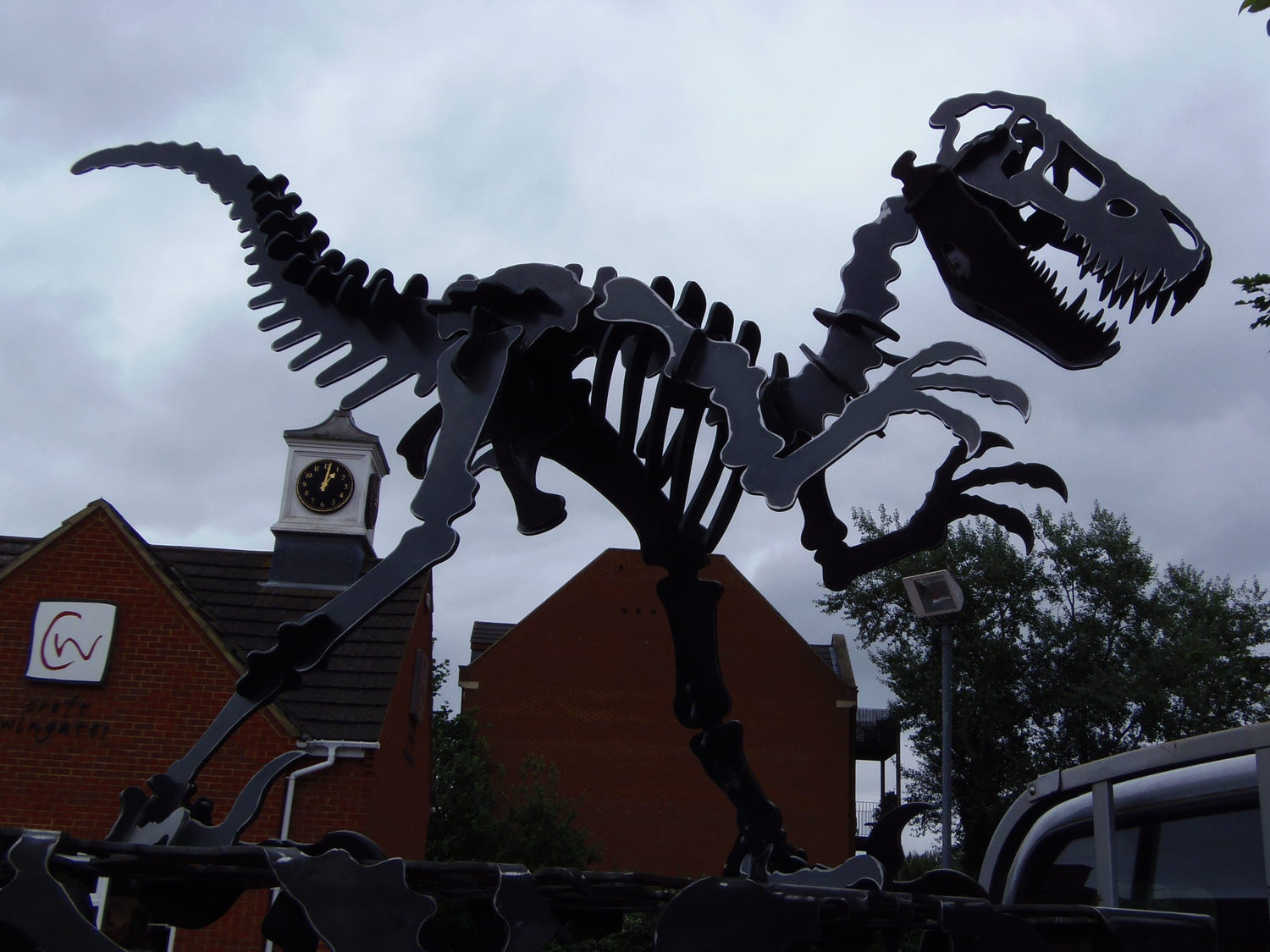 Steel Dinosaur Sculpture