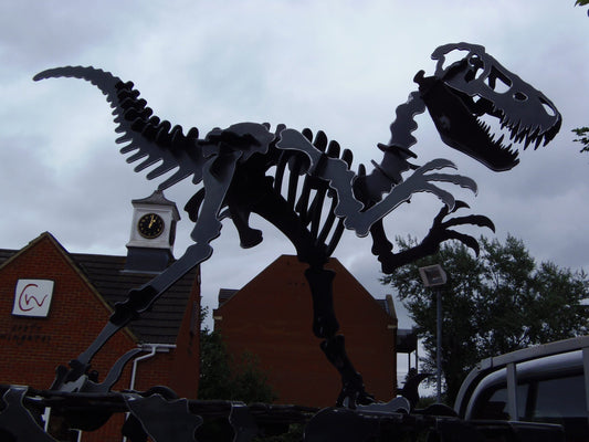 Steel Dinosaur Sculpture
