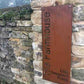 Custom Corten Steel Signage for Home or Business - Arthur Francis Sculpture