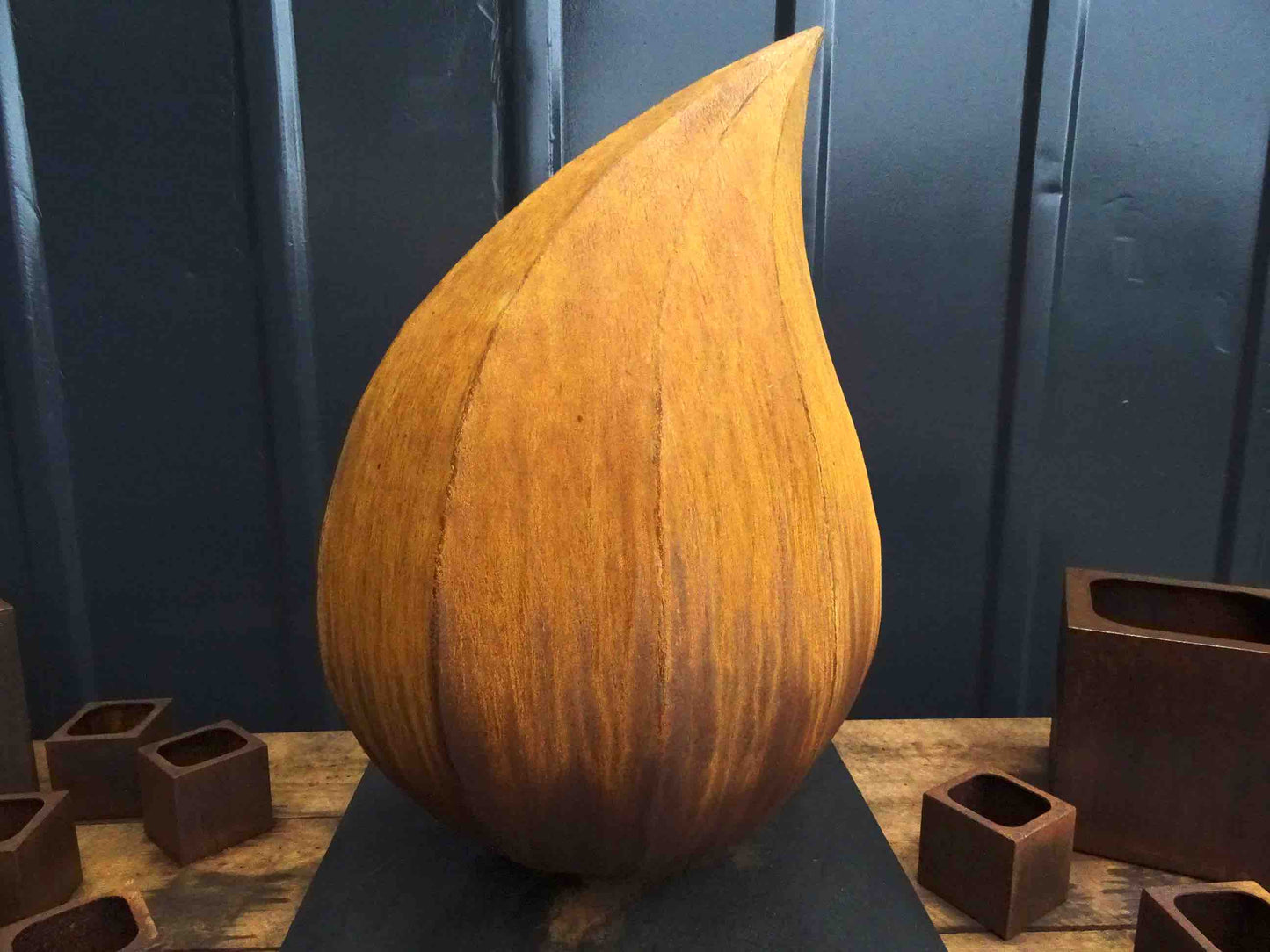Corten Steel Teardrop Sculpture - Arthur Francis Sculpture