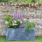 Galvanised Rockingham Trough Planter - Arthur Francis Sculpture