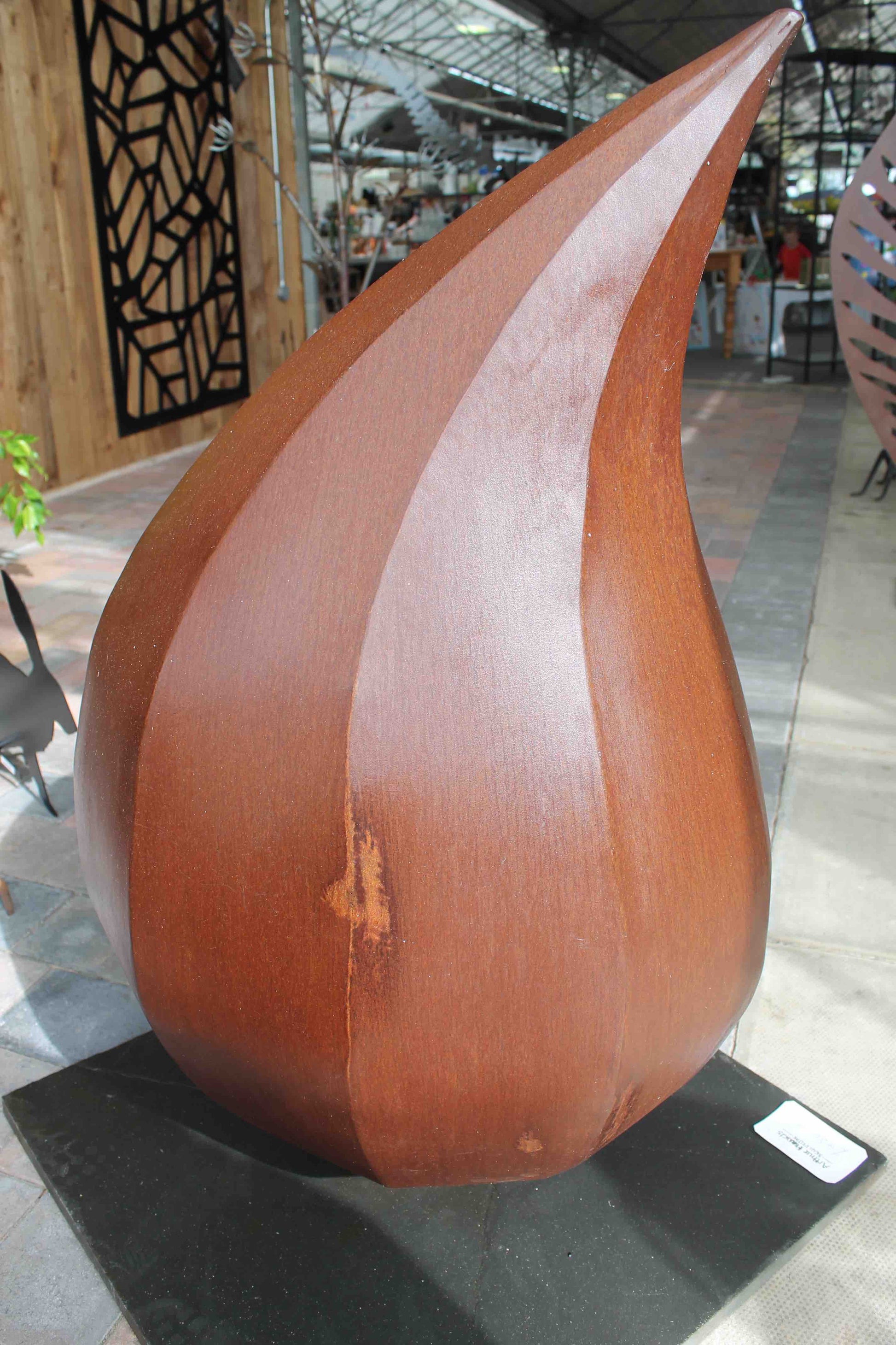 Corten Steel Teardrop Sculpture - Arthur Francis Sculpture