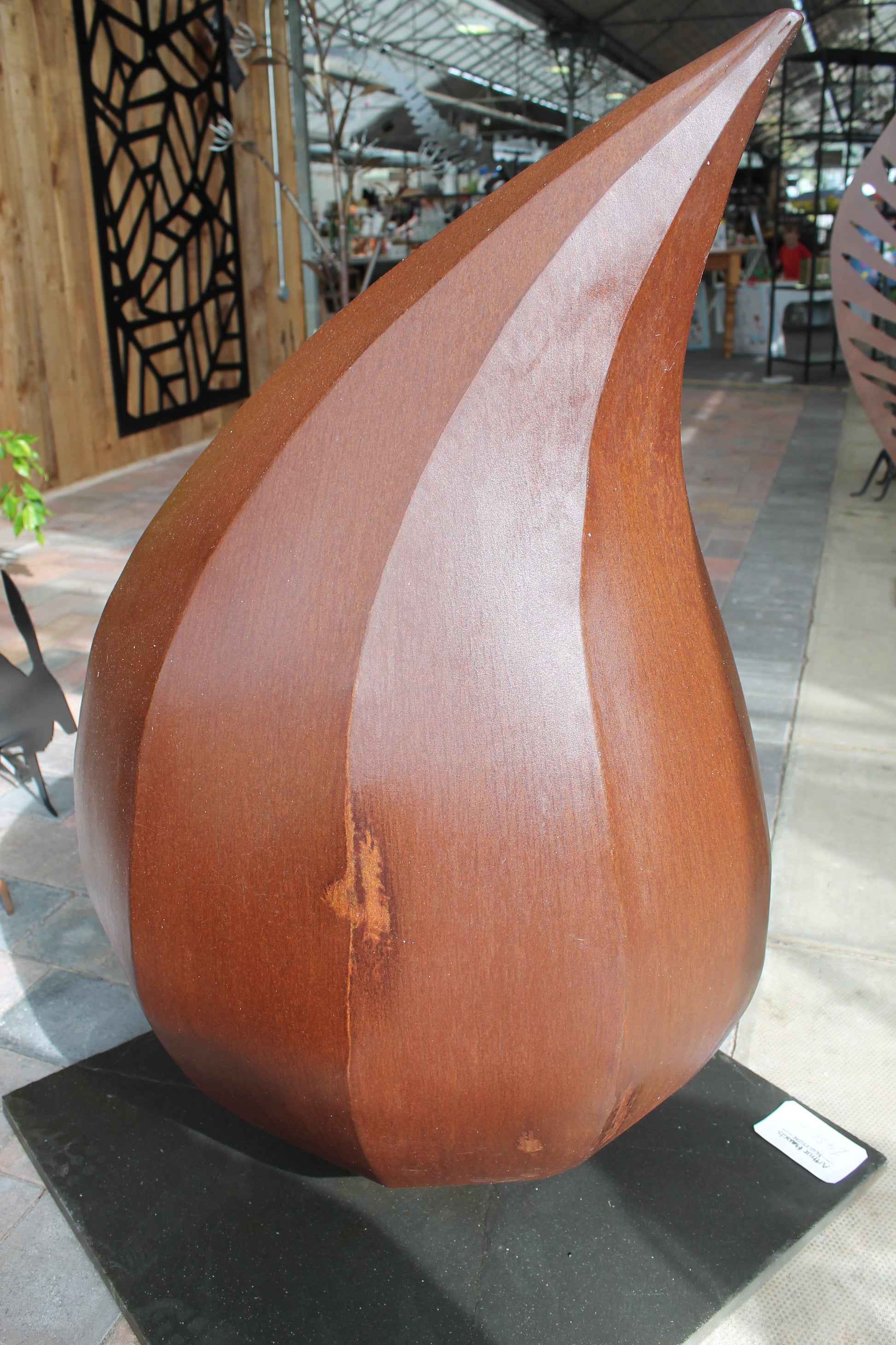 Corten Steel Teardrop Sculpture - Arthur Francis Sculpture