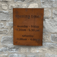 Custom Corten Steel Signage for Home or Business - Arthur Francis Sculpture
