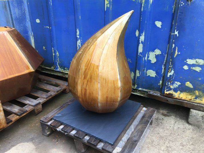 Corten Steel Teardrop Sculpture - Arthur Francis Sculpture