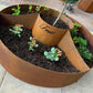 Circle of Life Corten Vegetable Planter - Arthur Francis Sculpture
