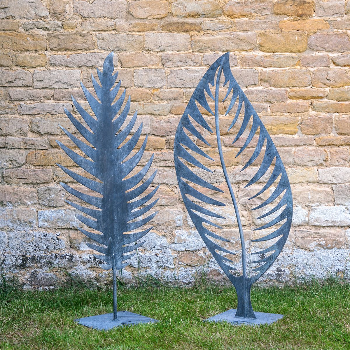 Pair of Bowden Leaf Sculptures