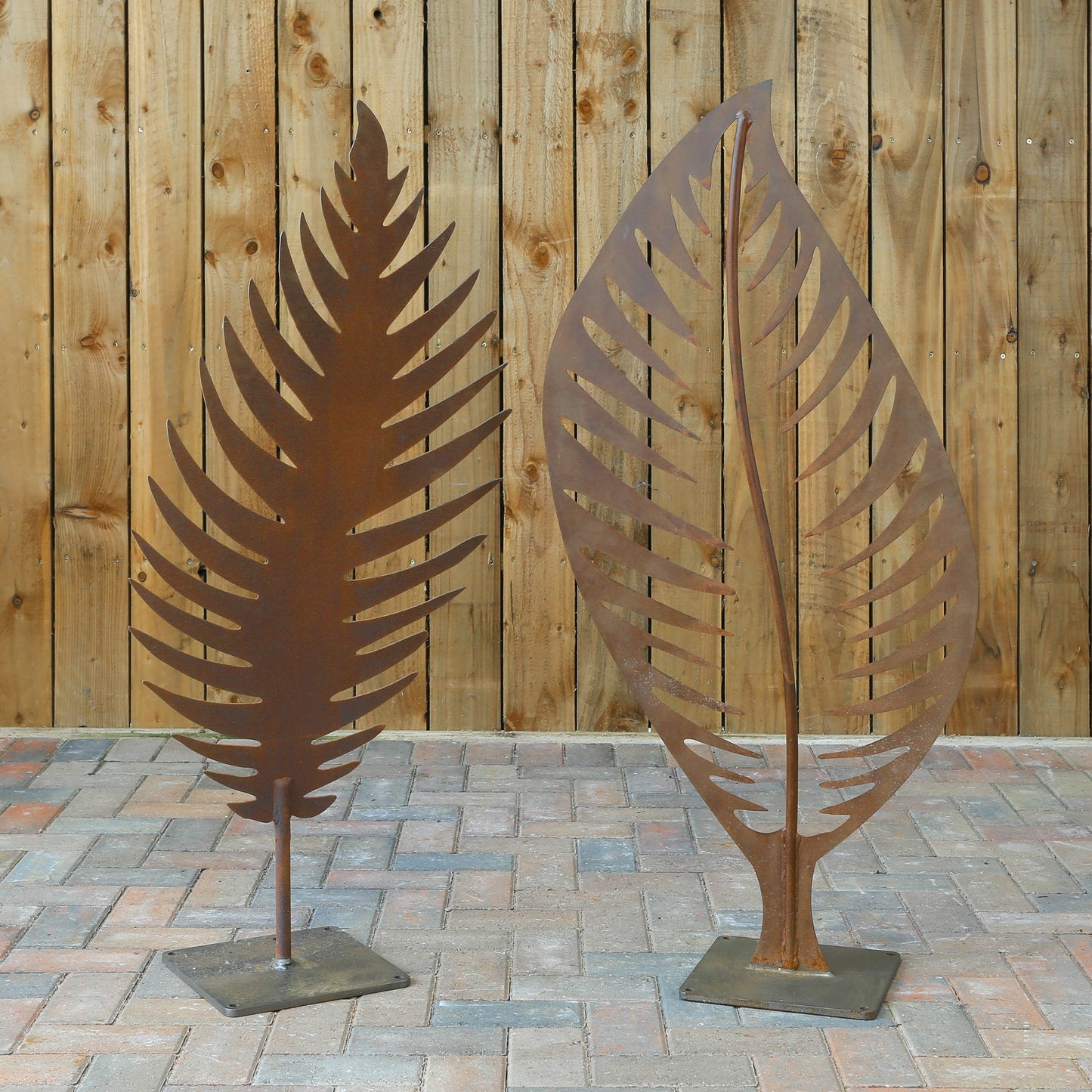 Pair of Bowden Leaf Sculptures